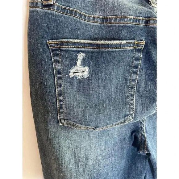 Women's JustFab Blue Distressed Skinny Jeans Size 29 0143 - Picture 7 of 11